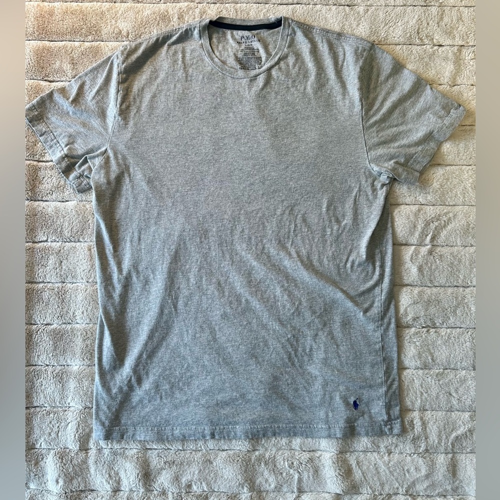 Polo by Ralph Lauren Light Gray Crew Neck Tee